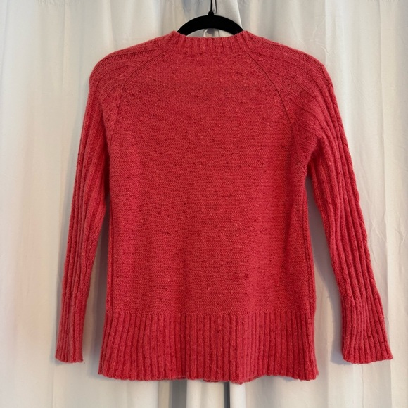 Nine & Company Coral Cable Knit Button Front Cardigan Wool Angora Women’s Medium - Picture 3 of 9
